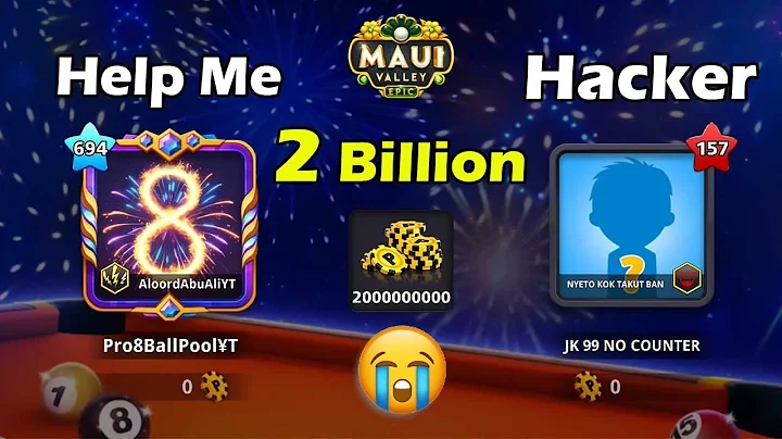 8 Ball Pool 2 billion coin table 🙀 First Match with Hacker 😭