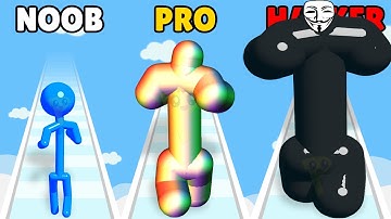 NOOB vs PRO vs HACKER in Tall Man Run