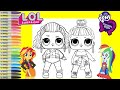 LOL Surprise Dolls Makeover as My Little Pony Rainbow Dash and Sunset Shimmer LOL Surprise Transform