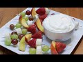 How to Make Fruit Dip | Easy Homemade Fruit Dip Recipe | 3 Ingredients