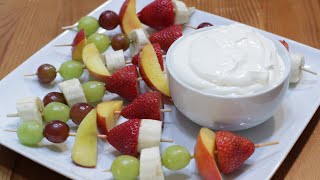 How to Make Fruit Dip | Easy Homemade Fruit Dip Recipe | 3 Ingredients