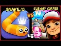 Subway Surf Vs Snake. Io Game Comparison!