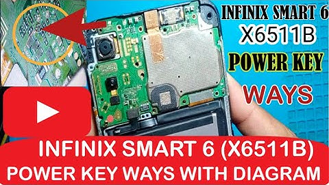Infinix smart 6 power key ways / Infinix x6511b power button not working / x6511c dead solution