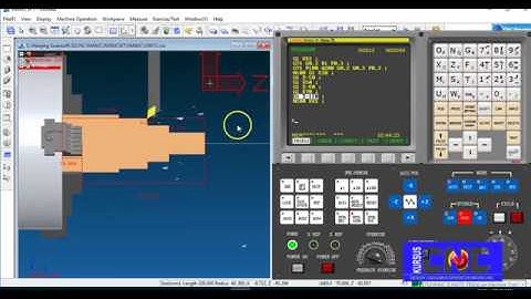 proses pembubutan menggunakan Cycle Canned atau gerakan interpolasi lurus G70 dan G71 pada simulator