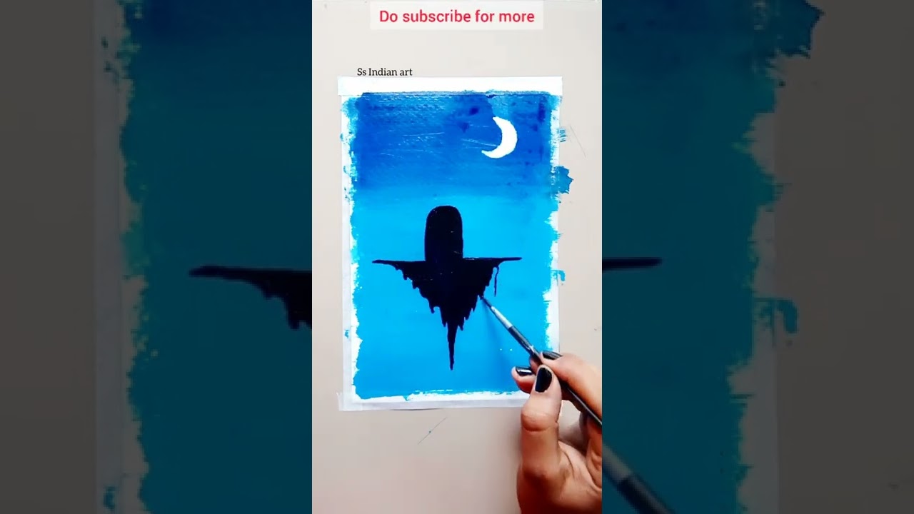 the biggest shivling😍/mahadev🌍drawing#shorts#art#viral#scenery9