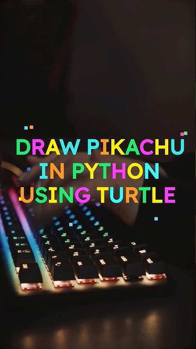 Draw Pikachu in Python | Turtle | #python #pikachu #shorts # ...