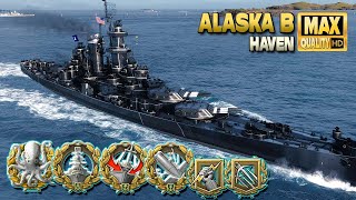 Cruiser Alaska B: Тяжелая битва за карту Haven - World of Warships