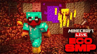 🔴 LIVE NETHERITE HUNT IN NETHER!! 🔥 || ECO SMP MINECRAFT #1