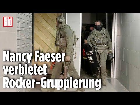 Groß-Razzia gegen Rocker-Bande <a href=