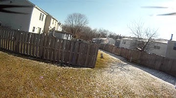 QuadCopter X525 V3 GoPro 14mph winds [maiden flight]