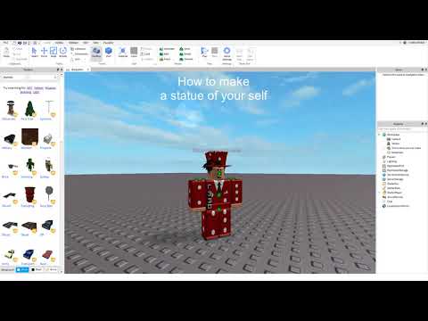 How To Make A Statue Of Yourself On Your Roblox Game Youtube - how to make a statue of yourself in roblox