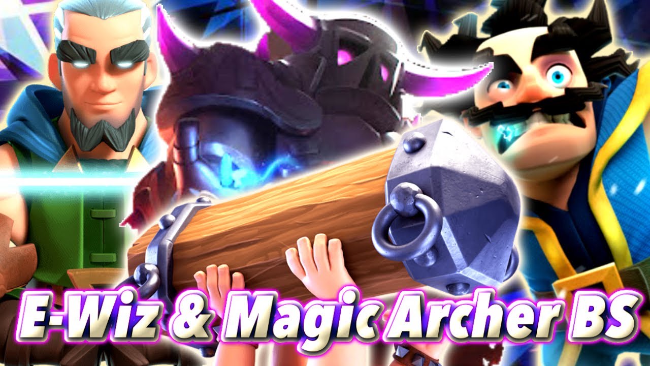 E-Wiz & Magic Archer PEKKA BRIDGE SPAM😚-Clash Royale