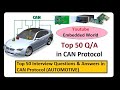 Can protocol  top 50 question  answers in can protocol  embedded world