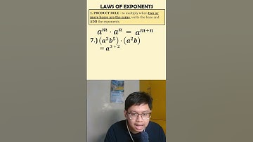 Law of Exponents: Product Rule [Example 4] #mathwithteacherjustin #math7 #algebra