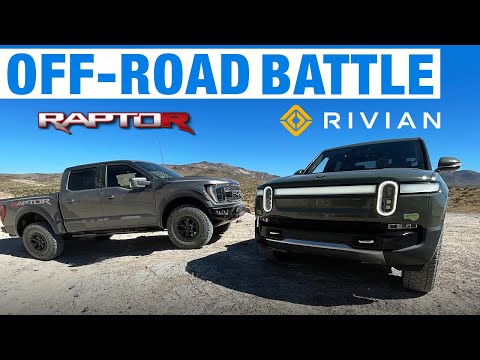 Ford F-150 Raptor R vs. Rivian R1T | Off-Road Comparison Test | Acceleration, Suspension & More