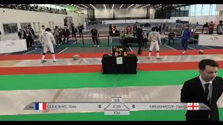 T32 🇬🇪 URUSHADZE Giorgi 15:13 COUDERC Tom 🇫🇷 #sports #sabres #fencing