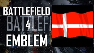 Battlefield 4 / BF4 Denmark Flag Emblem Tutorial