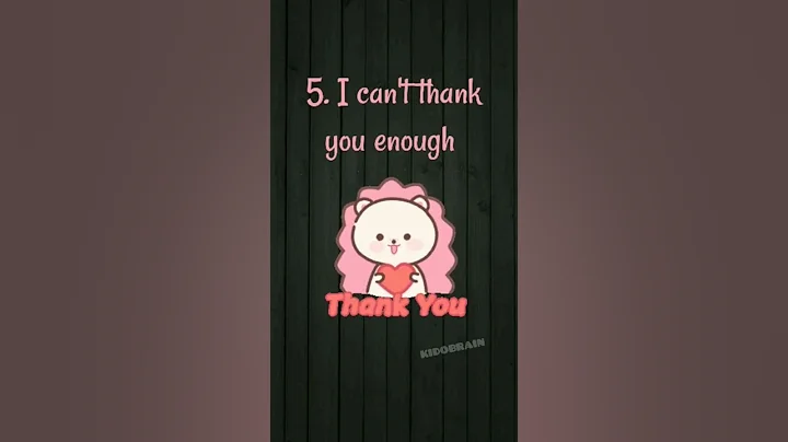 5 Different Ways To Say 'Thank You' #easylearning #shorts
