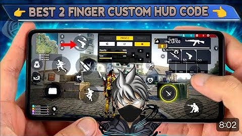 BEST 2 FINGER CUSTOM HUD CODE 🤯 BEST FREESTYLE 2 FINGER CUSTOM HUD 💀|| HUD CODE @acegamer-0123