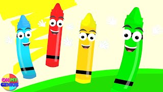 crayons colors song more learning videos and preschool rhymes