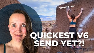 I went bouldering in Bishop by myself, for 3 weeks