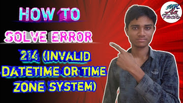 Mantra error 214 || mantra finger print date time zone error || how to solve mantra rd error || 2021