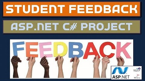 Student Feedback System | ASP.net C# with MSSQL server database | IIS | asp101 #highblix