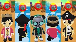 Tag with Pirate Ryan vs Spy Robo Combo vs Royal Ryan - Run Gameplay screenshot 5