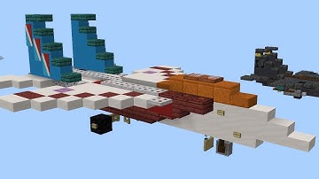 Minecraft Transformers G1 Starscream Time Lapse Speed Build