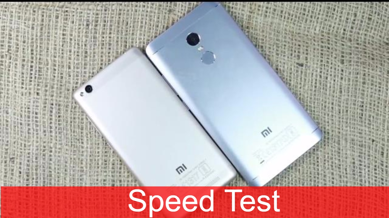 Redmi 3s vs Redmi Note 4 Speed Test