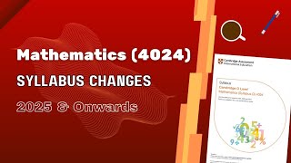 Math 4024 Syllabus change 2025 onwards