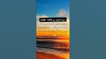 سورة البقرة من  (127 - 128) | القارئ الشيخ: سعد الغامدي