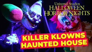 Killer Klowns from Outer Space Haunted House Walkthrough 4K | Halloween Horror Nights Hollywood 2022