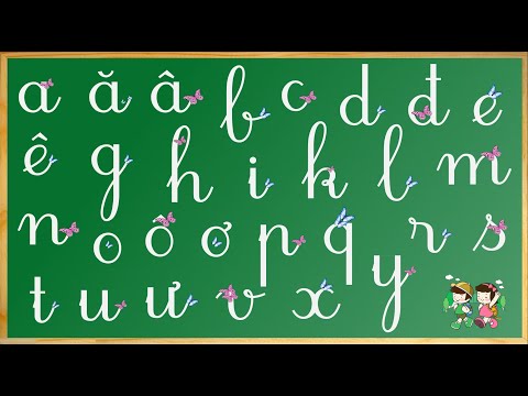 Video Dạy bé tập đọc và viết bảng chữ cái tiếng việt, phát... - YouTube
