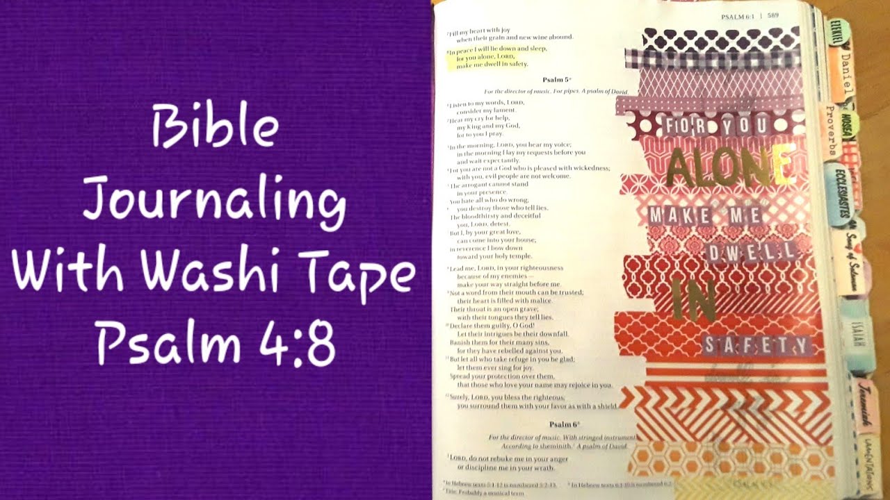 Bible Journaling With Washi Tape