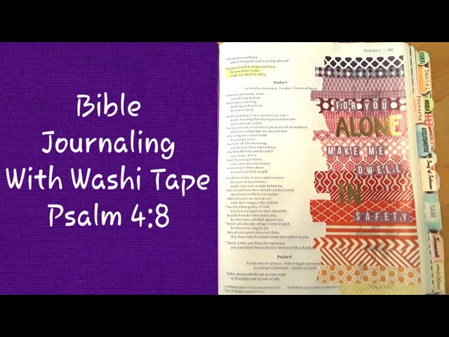 Using Washi Tape In Your Bible - Illustrated Faith