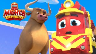 Nate, Big Bart the Bull and MORE | Mighty Express Clips | Cartoons for Kids