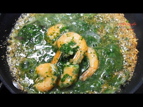 egyptian-shrimp-mlokhiyeh---ملوخية-بالجمبري---شوربة-ملوخية---سهلة-التحضير