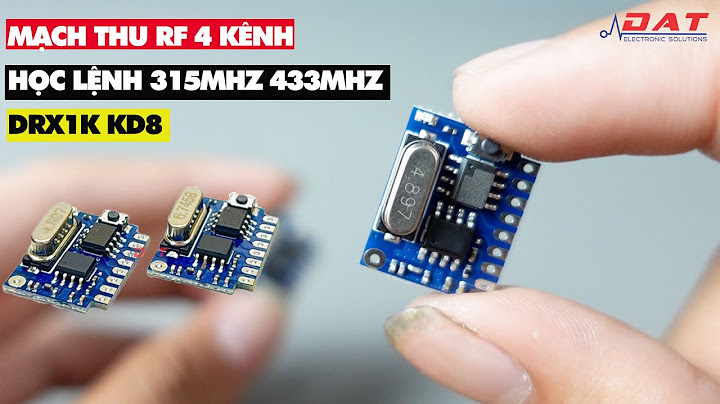 Hướng dẫn sử dụng mạch thu phát rf