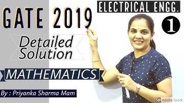GATE 2019 EXAM SOLUTION I EE ENGINEERING I