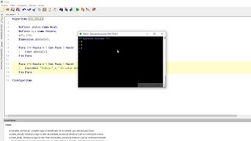 Arreglos unidimensionales - PSeInt