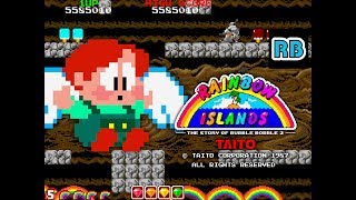 1987 [60fps] Rainbow Islands (new ver.) Hardest Nomiss ALL