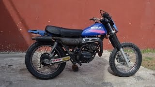 1994 Suzuki TS 185 Street Tracker - Helmet cam HD