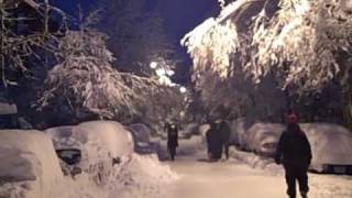 Ice Bar & Snowy Streets in Washington at Dupont Circle