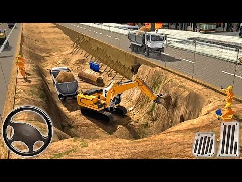 Mega City Underpass Bridge Road Building Construction Simulator - Android GamePlay