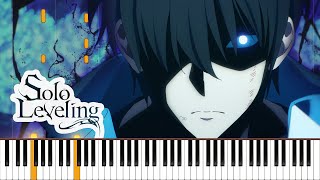 DARK ARIA ＜LV2＞ Solo Leveling EP6 OST - Piano Cover | Sheet Music [4K]