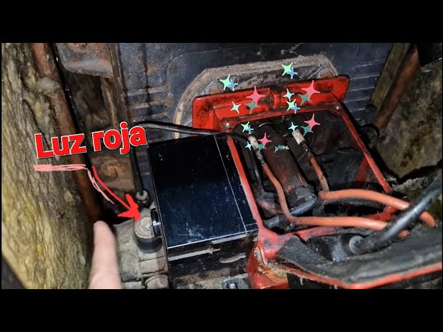 Quemador Ecoflam se enciende luz roja se oye arrancar la chispa no el ventilador
