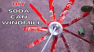 DIY | HOW TO MAKE ALUMINUM WINDMILL | SODA CAN WIND SPINNER IDEAS