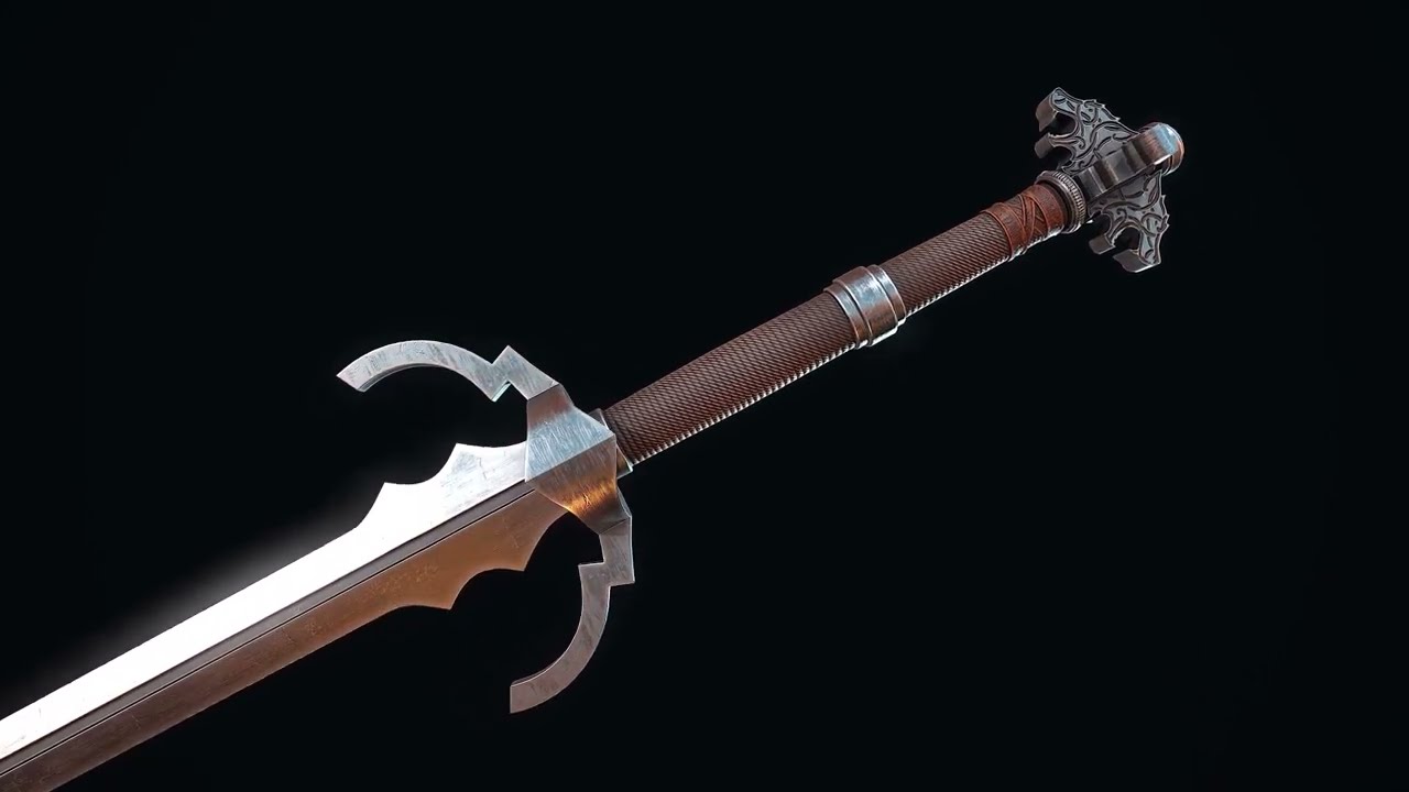 Grandmaster Witcher Wolven Silver Sword 3D Printable (Instant Download) 