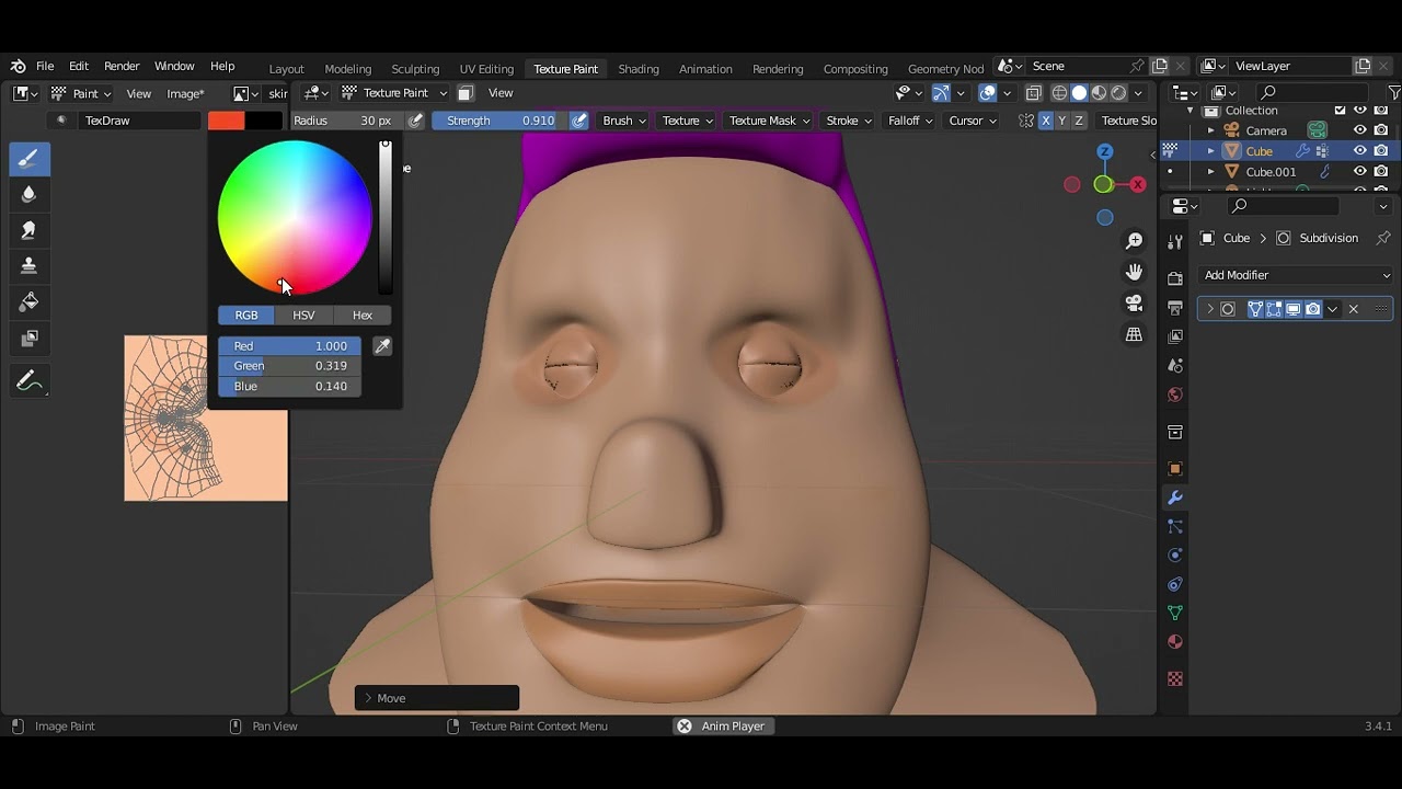 5 Modelagem de personagem em Blender 3D fazendo as mãos pele III - YouTube